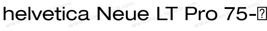 helvetica Neue LT Pro 75字体转换